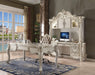 Versailles Vintage Gray PU & Bone White Office Chair - Furniture Stars (Chicago, IL)