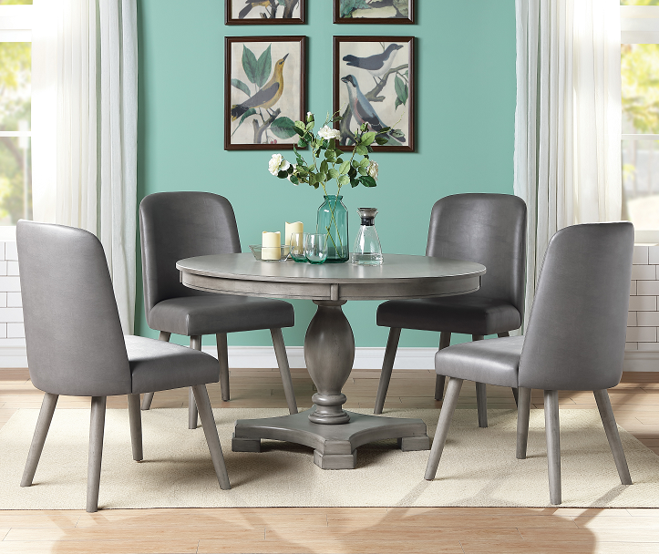 Waylon Gray Oak Dining Table - Furniture Stars (Chicago, IL)