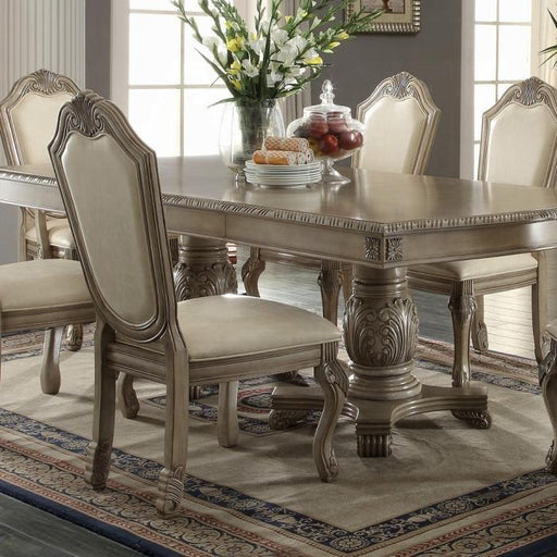 Chateau De Ville PU & Antique White Side Chair image