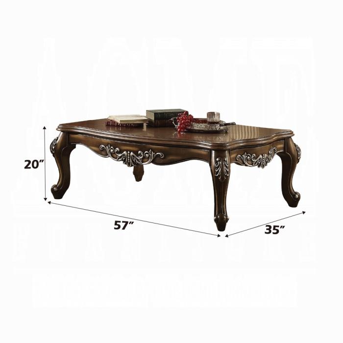 Latisha Antique Oak Coffee Table - Furniture Stars (Chicago, IL)