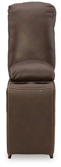 Dunleith Power Reclining Loveseat with Console - Furniture Stars (Chicago, IL)