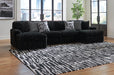 Midnight-Madness Sectional with Chaise - Furniture Stars (Chicago, IL)