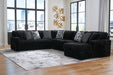 Midnight-Madness Sectional with Chaise - Furniture Stars (Chicago, IL)