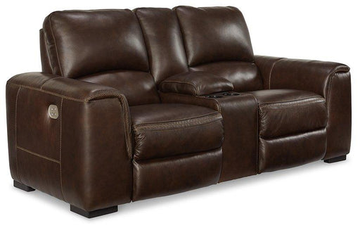 Alessandro Power Reclining Loveseat with Console - Furniture Stars (Chicago, IL)
