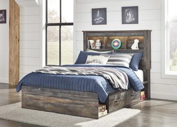 Drystan Youth Bed with 2 Storage Drawers - Furniture Stars (Chicago, IL)