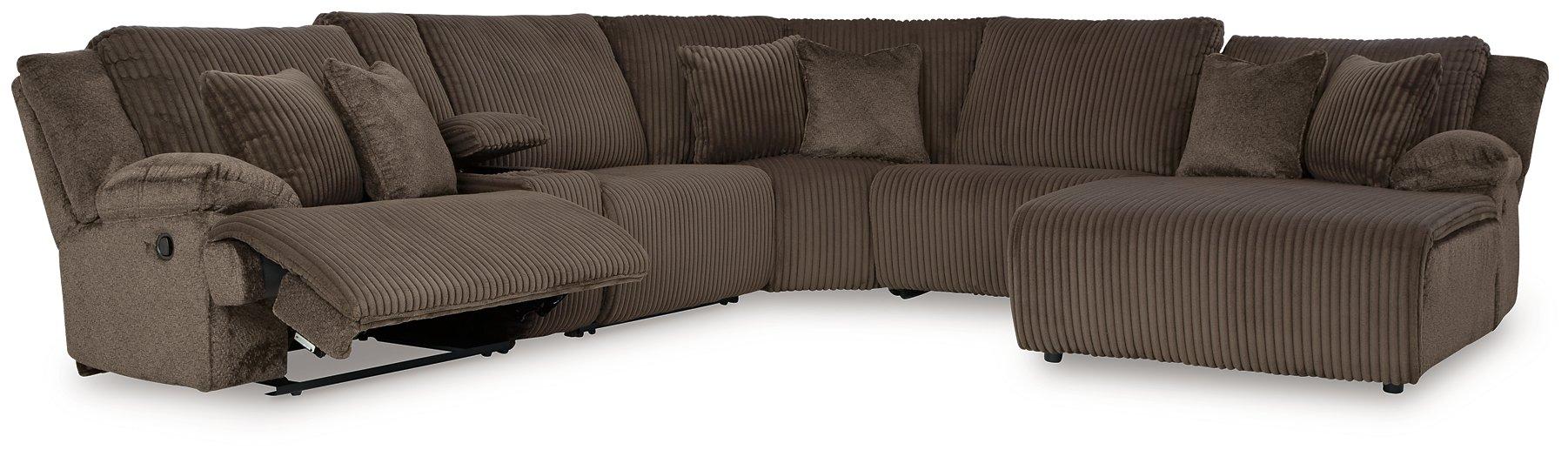 Top Tier Reclining Sectional with Chaise - Furniture Stars (Chicago, IL)