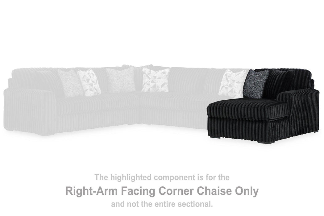 Midnight-Madness Sectional Sofa with Chaise - Furniture Stars (Chicago, IL)