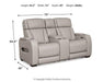 Boyington Power Reclining Loveseat with Console - Furniture Stars (Chicago, IL)