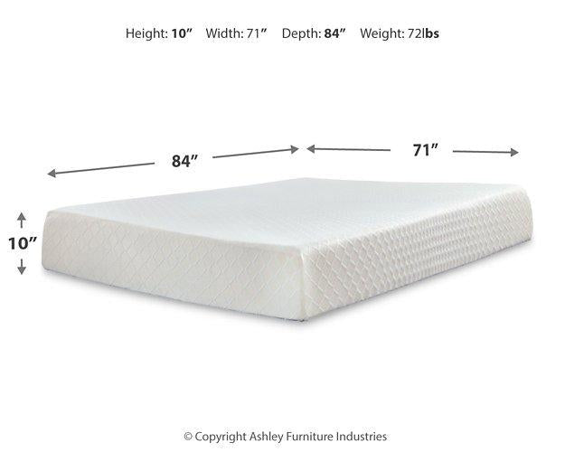 10 Inch Chime Memory Foam Mattress Set - Furniture Stars (Chicago, IL)