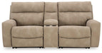 Next-Gen DuraPella Power Reclining Sectional Loveseat with Console - Furniture Stars (Chicago, IL)