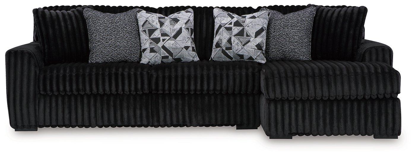 Midnight-Madness Sectional Sofa with Chaise - Furniture Stars (Chicago, IL)