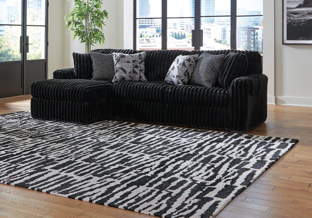 Midnight-Madness Sectional Sofa with Chaise - Furniture Stars (Chicago, IL)
