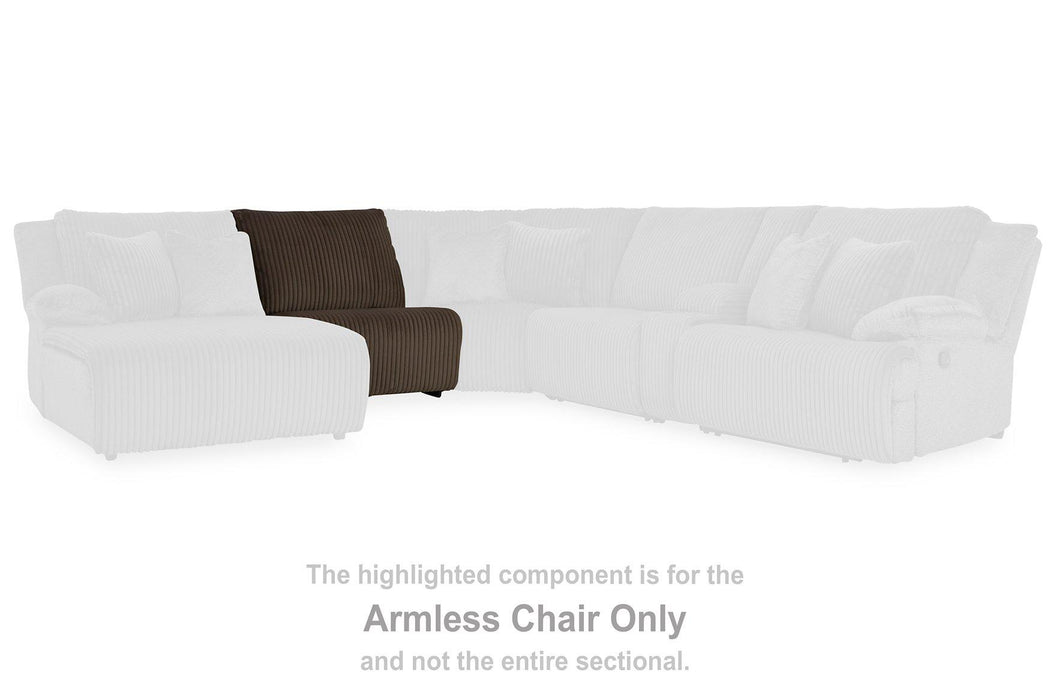 Top Tier Reclining Sectional with Chaise - Furniture Stars (Chicago, IL)