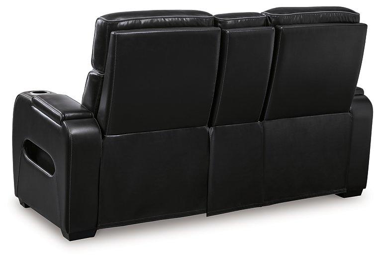 Boyington Power Reclining Loveseat with Console - Furniture Stars (Chicago, IL)
