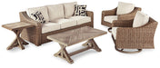 Beachcroft Outdoor Seating Set - Furniture Stars (Chicago, IL)