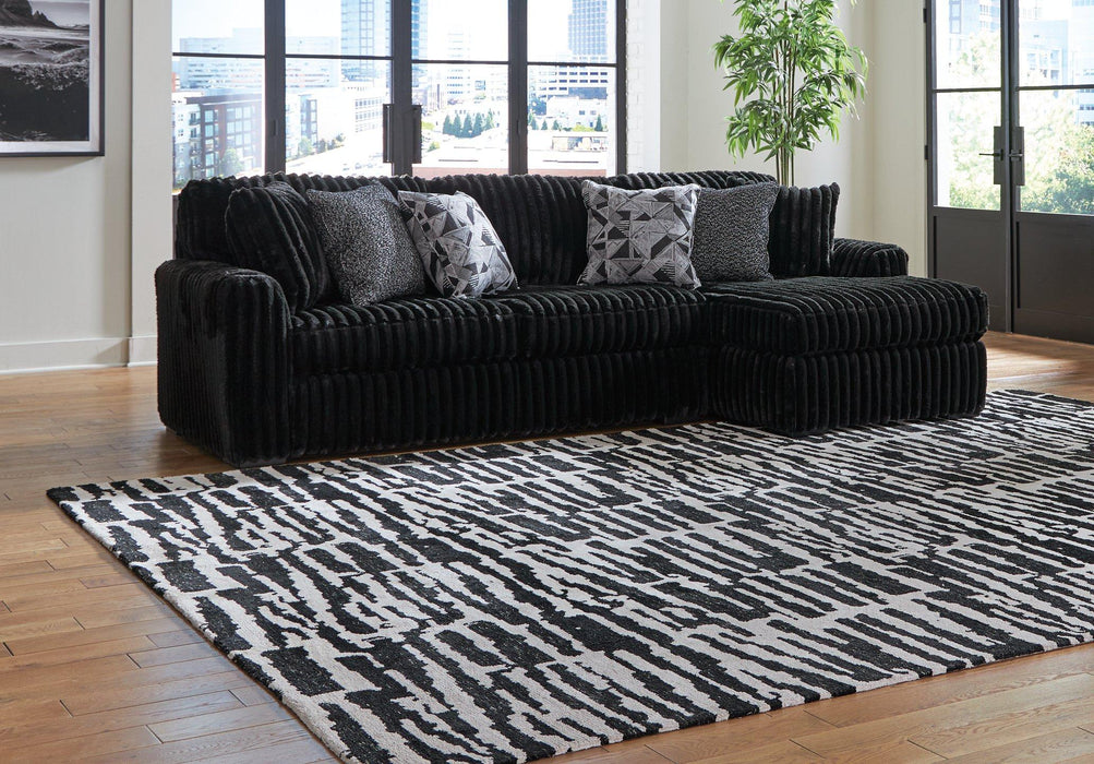Midnight-Madness Sectional Sofa with Chaise - Furniture Stars (Chicago, IL)