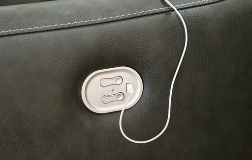 Center Line Power Reclining Sectional Loveseat - Furniture Stars (Chicago, IL)