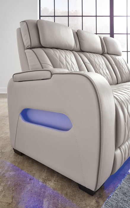 Boyington Power Reclining Loveseat with Console - Furniture Stars (Chicago, IL)