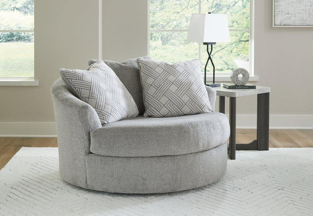 Casselbury Oversized Swivel Accent Chair - Furniture Stars (Chicago, IL)