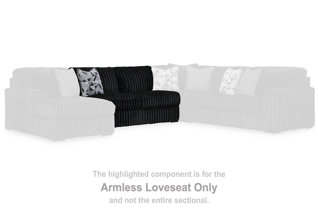 Midnight-Madness Sectional with Chaise - Furniture Stars (Chicago, IL)