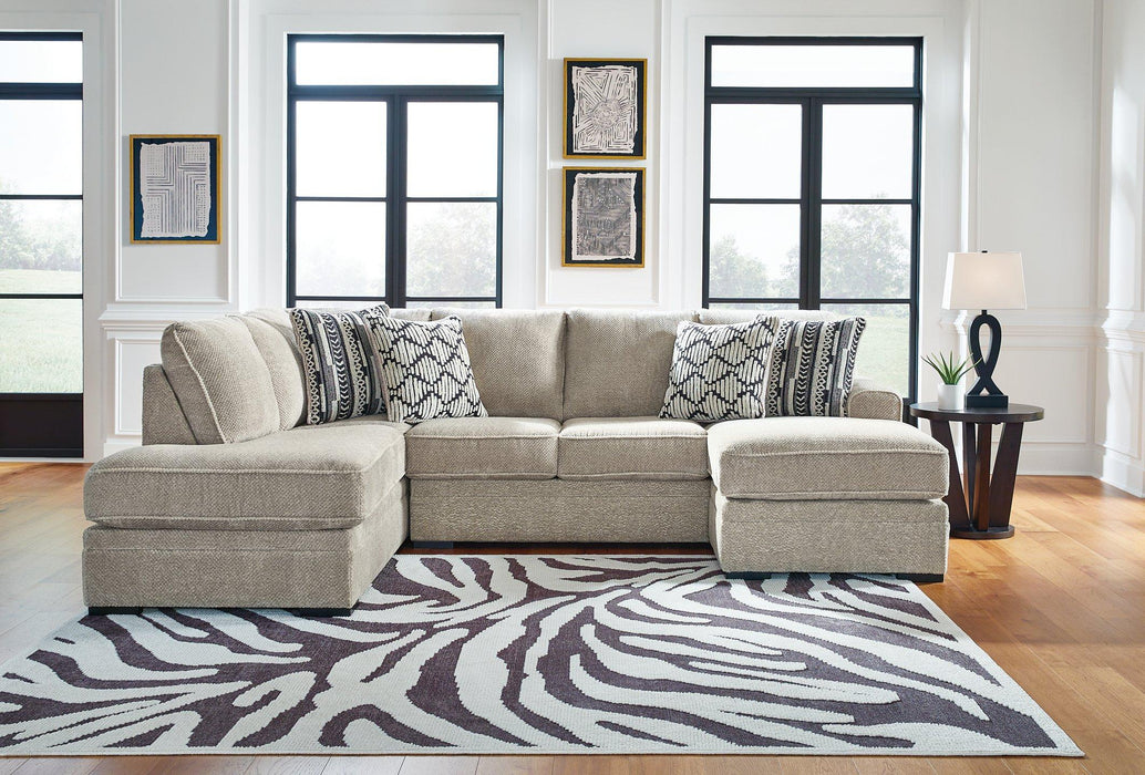 Calnita Sectional with Chaise - Furniture Stars (Chicago, IL)