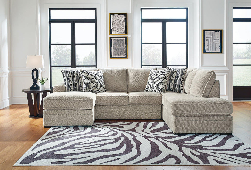 Calnita Sectional with Chaise - Furniture Stars (Chicago, IL)