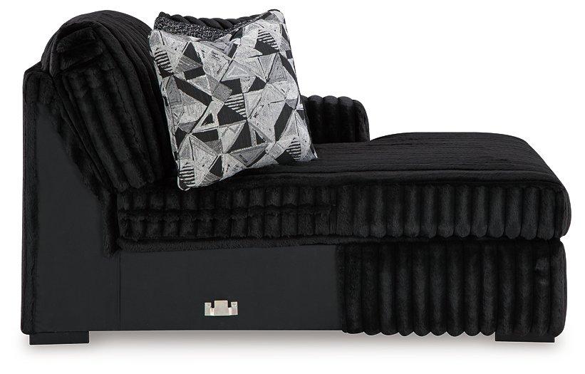 Midnight-Madness Sectional Sofa with Chaise - Furniture Stars (Chicago, IL)