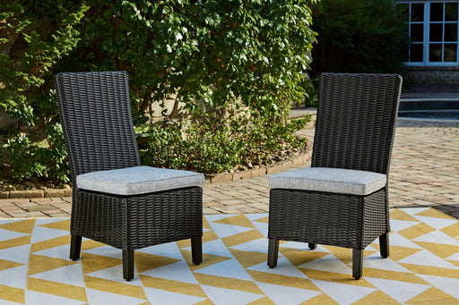 Beachcroft Outdoor Side Chair with Cushion (Set of 2) - Furniture Stars (Chicago, IL)