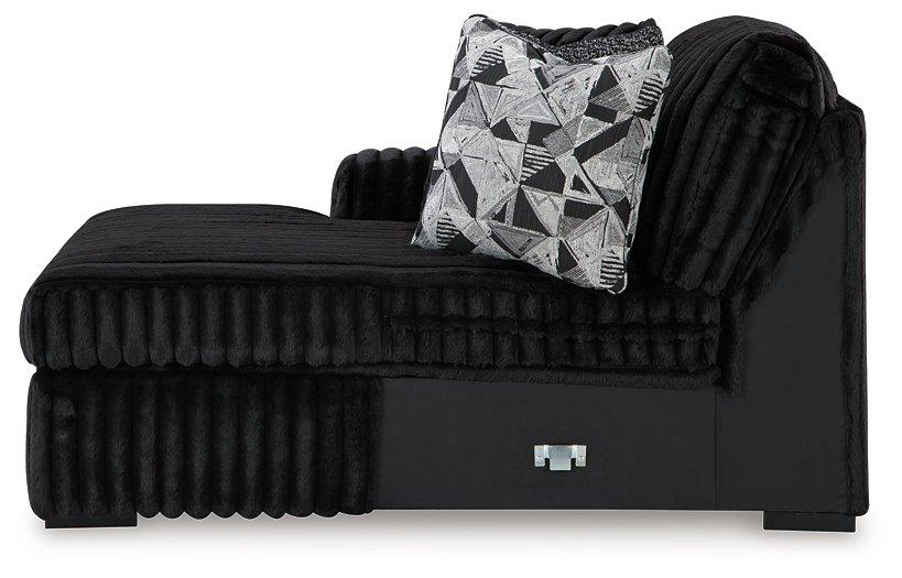 Midnight-Madness Sectional Sofa with Chaise - Furniture Stars (Chicago, IL)