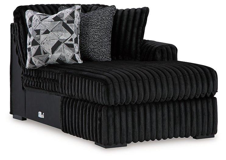Midnight-Madness Sectional Sofa with Chaise - Furniture Stars (Chicago, IL)