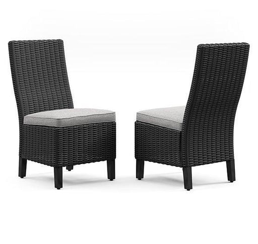 Beachcroft Outdoor Side Chair with Cushion (Set of 2) - Furniture Stars (Chicago, IL)