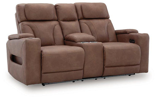 Clean-Slate Power Reclining Loveseat with Console - Furniture Stars (Chicago, IL)