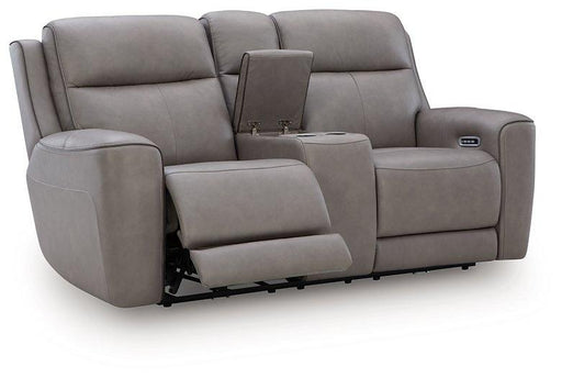 5Z-Comfort Power Reclining Loveseat with Console - Furniture Stars (Chicago, IL)