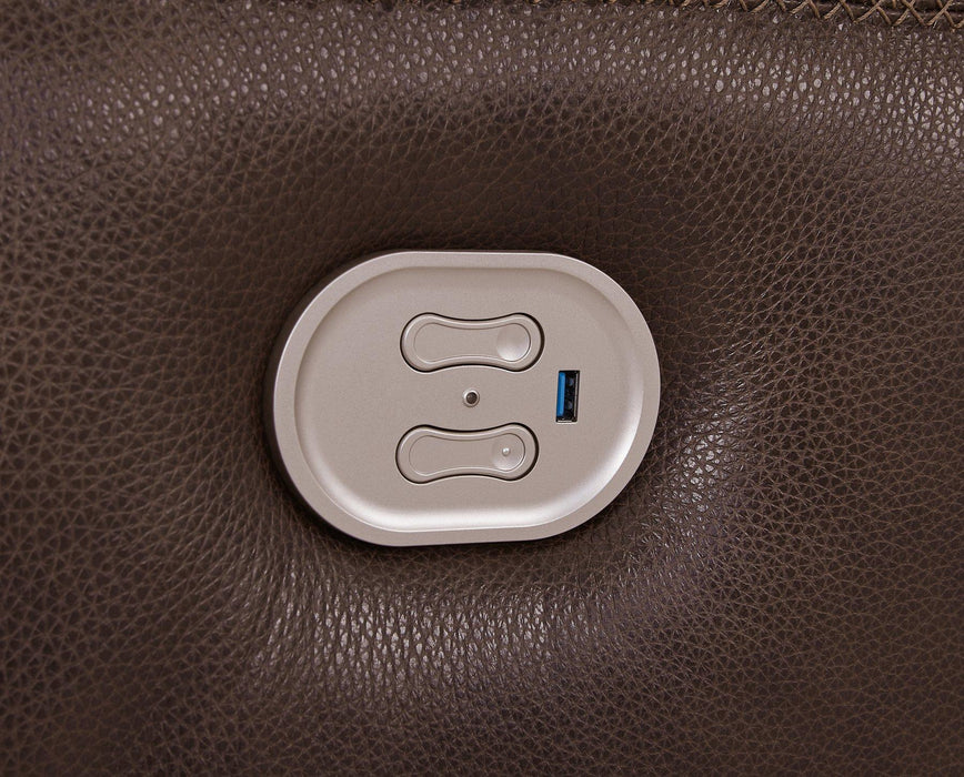 Alessandro Power Reclining Loveseat with Console - Furniture Stars (Chicago, IL)