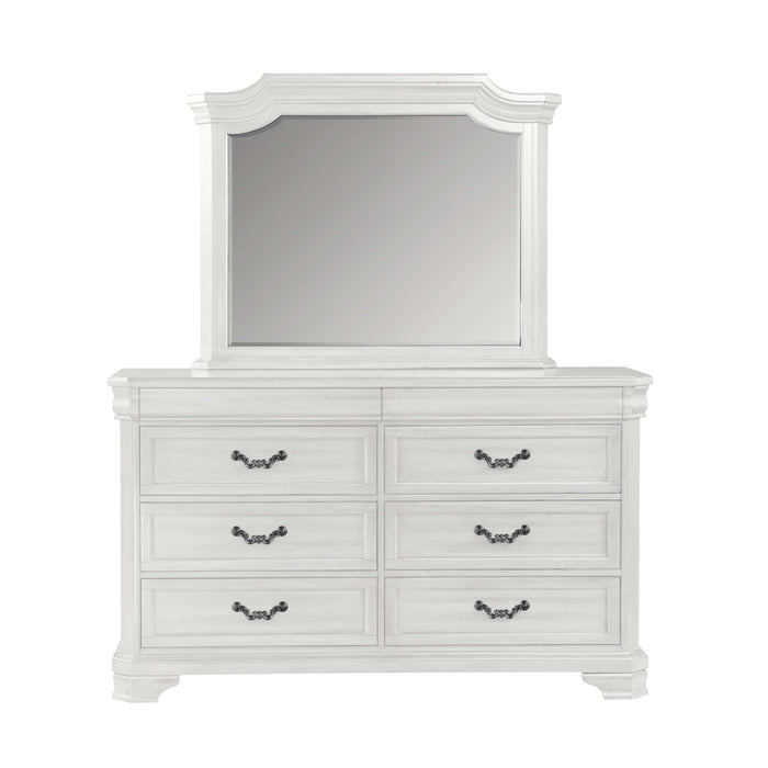 Lyndhurst Landscape Mirror- Vintage White