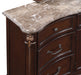 Constantine Dresser W/Marble Top-Cherry