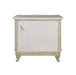 Monique Nightstand W/Marble Top-Champagne