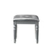 Valentino Dressing Table Stool-Silver