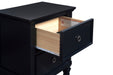 TAMARACK NIGHTSTAND- BLACK - Furniture Stars (Chicago, IL)