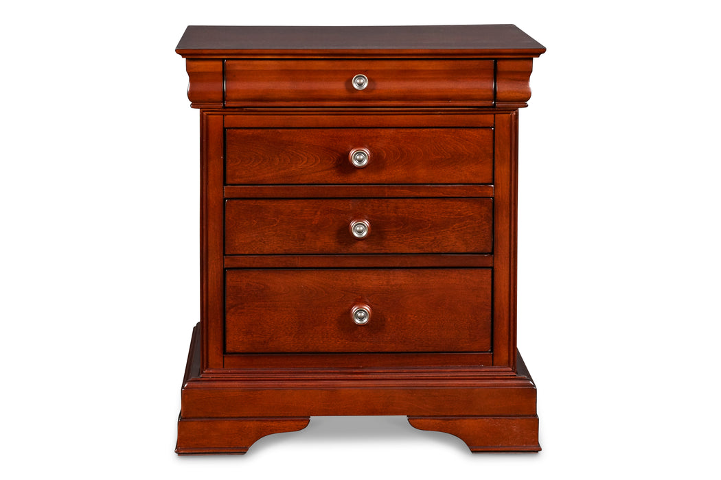 VERSAILLES NIGHTSTAND- BORDEAUX - Furniture Stars (Chicago, IL)