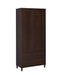 Wadeline 2-door Tall Accent Cabinet Rustic Tobacco - Furniture Stars (Chicago, IL)