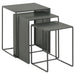 Imez 3-piece Rectangular Metal Nesting Table Grey - Furniture Stars (Chicago, IL)