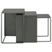 Imez 3-piece Rectangular Metal Nesting Table Grey - Furniture Stars (Chicago, IL)