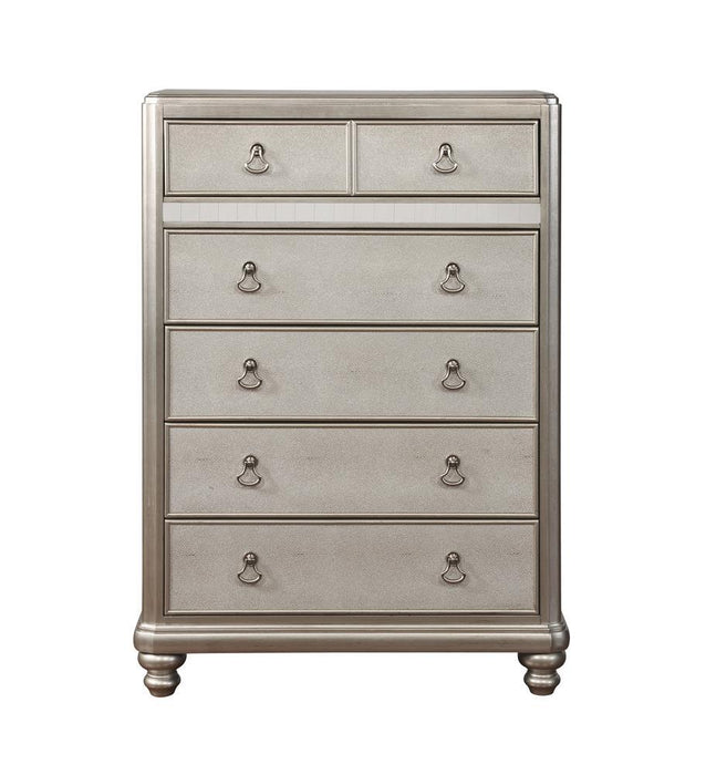 Bling Game 6-drawer Chest Metallic Platinum - Furniture Stars (Chicago, IL)
