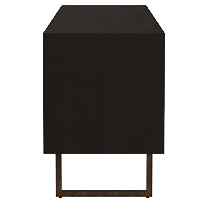 Marsden 2-door Wood 70" TV Stand Charcoal Black - Furniture Stars (Chicago, IL)