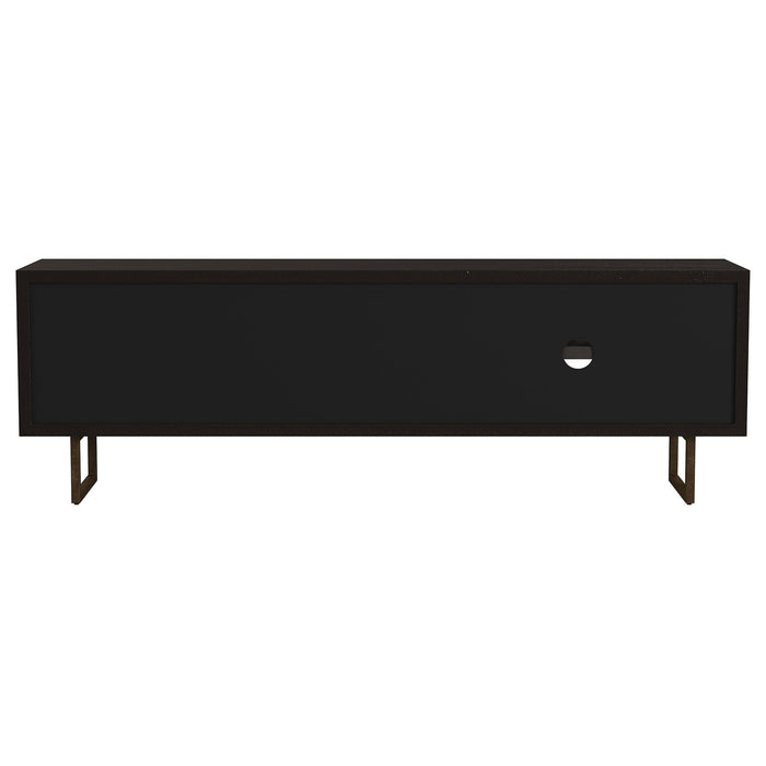 Marsden 2-door Wood 70" TV Stand Charcoal Black - Furniture Stars (Chicago, IL)