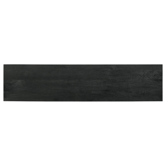 Marsden 2-door Wood 70" TV Stand Charcoal Black - Furniture Stars (Chicago, IL)