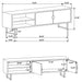 Marsden 2-door Wood 70" TV Stand Charcoal Black - Furniture Stars (Chicago, IL)