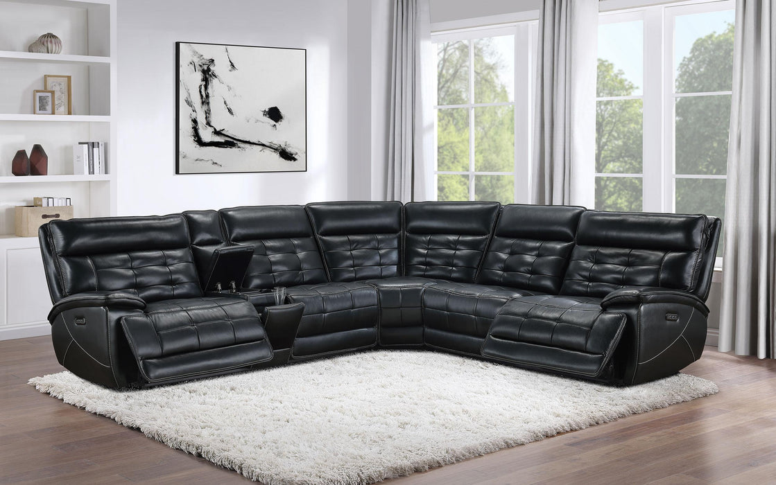 Hewitt Dual Power Reclining Sectional - Furniture Stars (Chicago, IL)