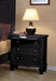 Sandy Beach 3-drawer Nightstand Black - Furniture Stars (Chicago, IL)